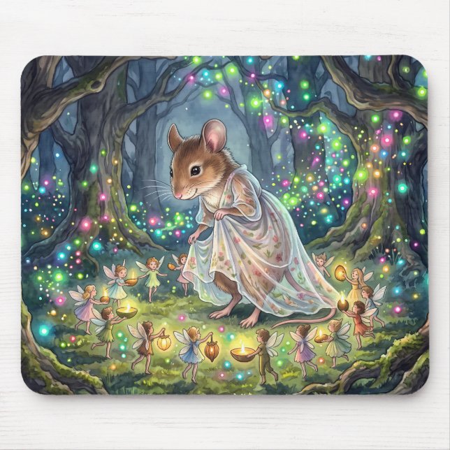 Enchanted Forest Fairy Ring Mouse Mat (Front)