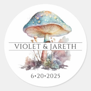 Enchanted Forest Fairy Wedding Classic Round Sticker