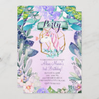 Enchanted Forest Fantasy Magical Unicorn Party