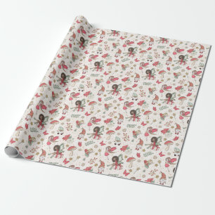 Enchanted Forest Friends Holiday Wrapping Paper