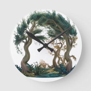 Enchanted Forest Gateway – Nature Inspired Waterco Round Clock
