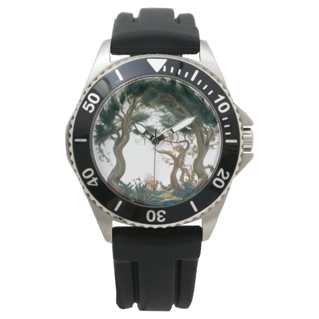 Enchanted Forest Gateway – Stylish Nature Inspired Watch (Front)