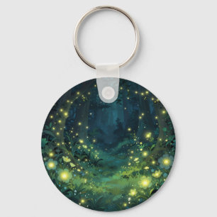 Enchanted Forest Glow Magical Night Key Ring