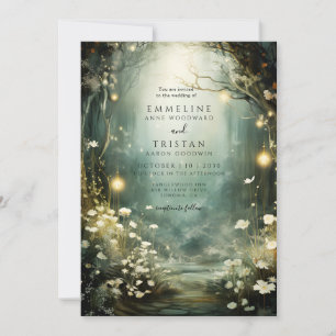 Enchanted Forest Glow Wedding Invitation