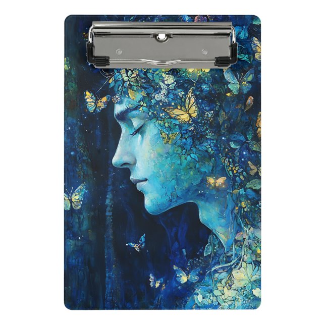 Enchanted Forest Goddess with Butterflies (7) Mini Clipboard (Front)