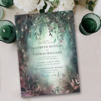 Enchanted Forest Gold Vines Mauve Magical Wedding
