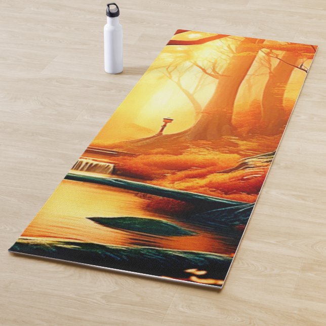 Enchanted Forest Golden Glow Yoga Mat (In Situ)