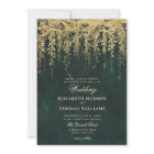 Enchanted Forest Hanging Gold Greenery Wedding