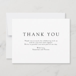 Enchanted Forest Hanging Lanterns Wedding Thank You Card