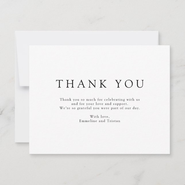 Enchanted Forest Hanging Lanterns Wedding Thank You Card (Front)