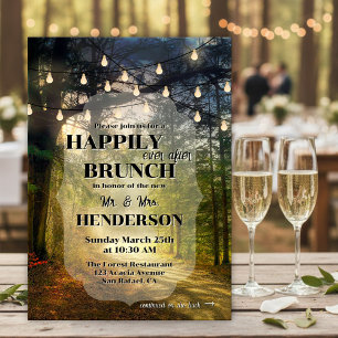 Enchanted Forest Happily Ever After Brunch Invitation