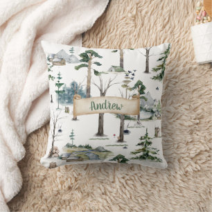 Enchanted Forest Harmony Customisable Cushion