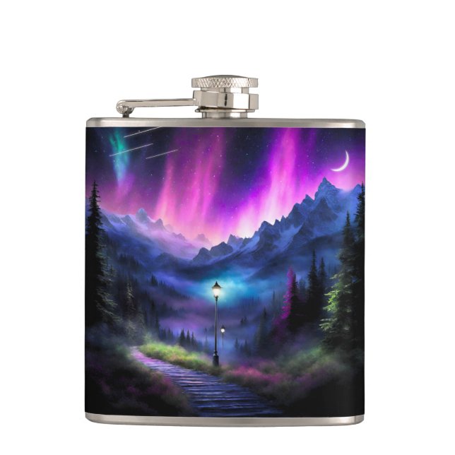 Enchanted Forest Hip Flask (Front)