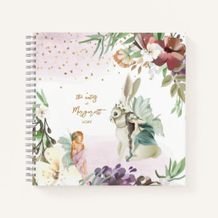 Enchanted Forest Illustration Lovely Fairy Girl No Notebook