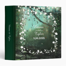 Enchanted Forest Lights Rustic Wedding