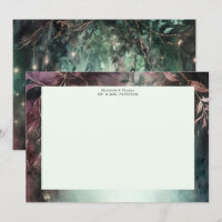 Enchanted Forest Magical Vines Gold Mauve Wedding