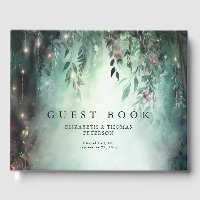Enchanted Forest Magical Vines Green Gold Wedding