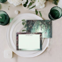 Enchanted Forest Magical Vines Green Mauve Wedding