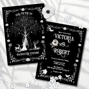 Enchanted Forest Mediaeval Evening Wedding Invitation