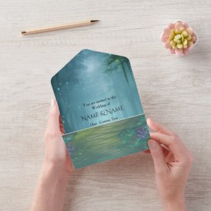 Enchanted  Forest Mist  All In One Invitation