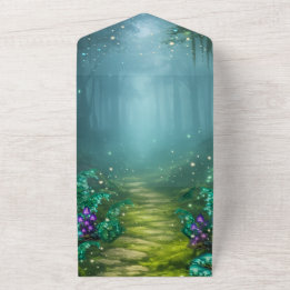 Enchanted Forest Mist All In One Invitation