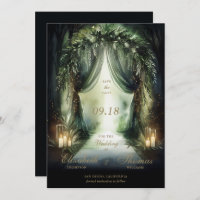 Enchanted Forest Moody Romantic Emerald Wedding