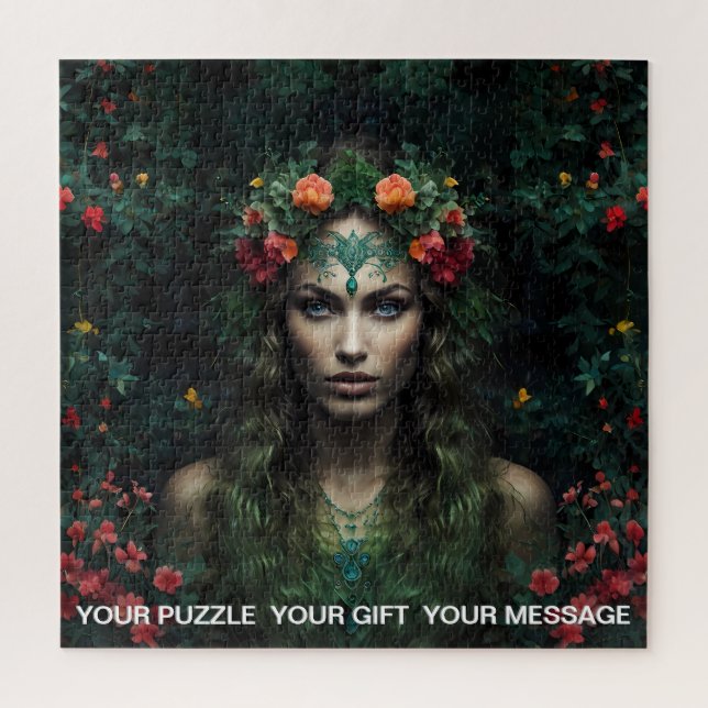 Enchanted Forest Muse Jigsaw Puzzle (Vertical)