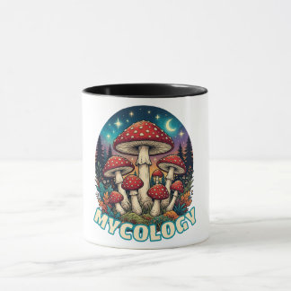 Enchanted Forest Mushroom Art Mug