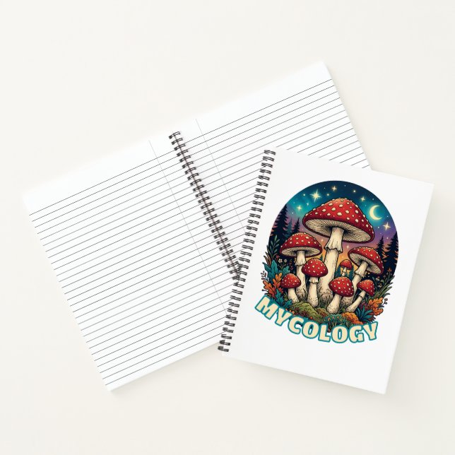 Enchanted Forest Mushroom Art Notebook (Inside)