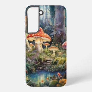 Enchanted Forest Mushrooms by Moonlit Pond Samsung Galaxy Case