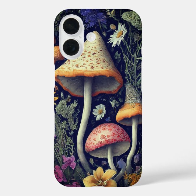 Enchanted Forest Mushrooms Case-Mate iPhone Case (Back)