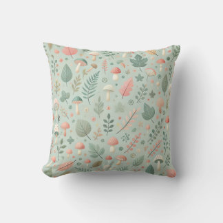 Enchanted Forest Mushrooms Cushion