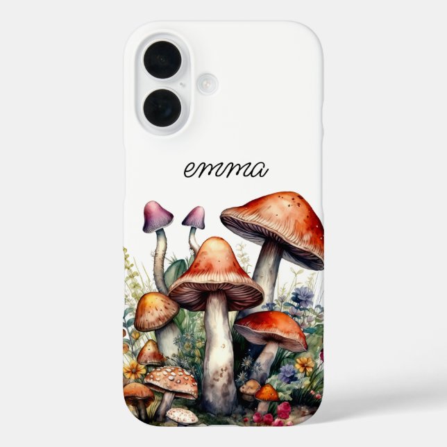 Enchanted Forest Mushrooms Personalised  Case-Mate iPhone Case (Back)