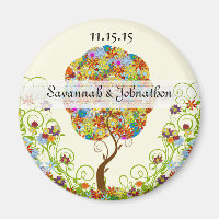 Enchanted Forest Patchwork Floral Fairy Tale Tree