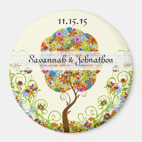 Enchanted Forest Patchwork Floral Fairy Tale Tree