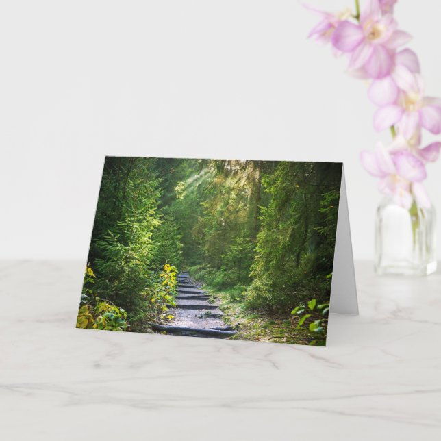 Enchanted Forest Path Green Card (Orchid)