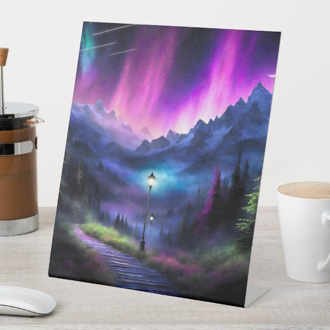 Enchanted Forest Pedestal Sign (In SItu)