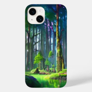 Enchanted Forest Pond with Vibrant Greenery Case-Mate iPhone 14 Case