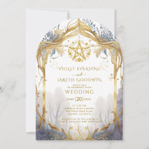 Enchanted Forest Portal Wedding Invitation