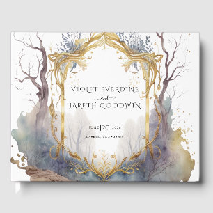 Enchanted Forest Portal Wedding Invitation Guest Book