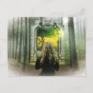 enchanted forest postcard
