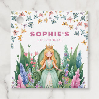 Enchanted Forest Princess Birthday  Favour Tags