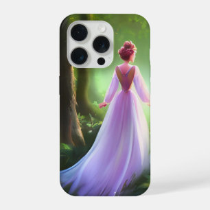 Enchanted Forest Princess Purple Gown Aesthetic iPhone 15 Pro Case