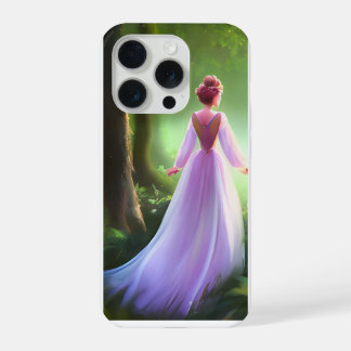 Enchanted Forest Princess Purple Gown Aesthetic iPhone 15 Pro Case
