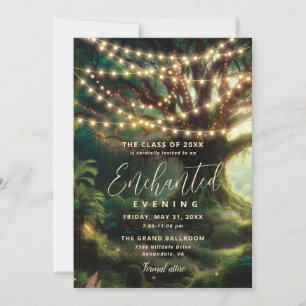 Enchanted Forest Prom Invitation Fairy Lights