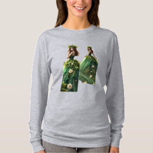 🌿 Enchanted Forest Queen - Nature Goddess Art 🌿 T-Shirt