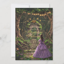 Enchanted Forest Quinceañera Invitation | Fairytal