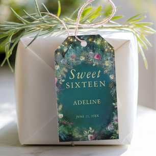 Enchanted Forest Rose Greenery Fairy Woodland Name Gift Tags