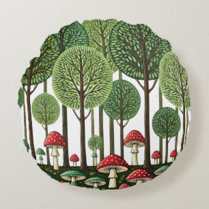 Enchanted Forest Round Cushion
