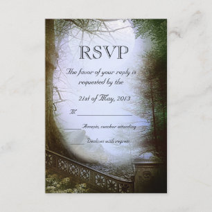 Enchanted Forest Scene Wedding RSVP